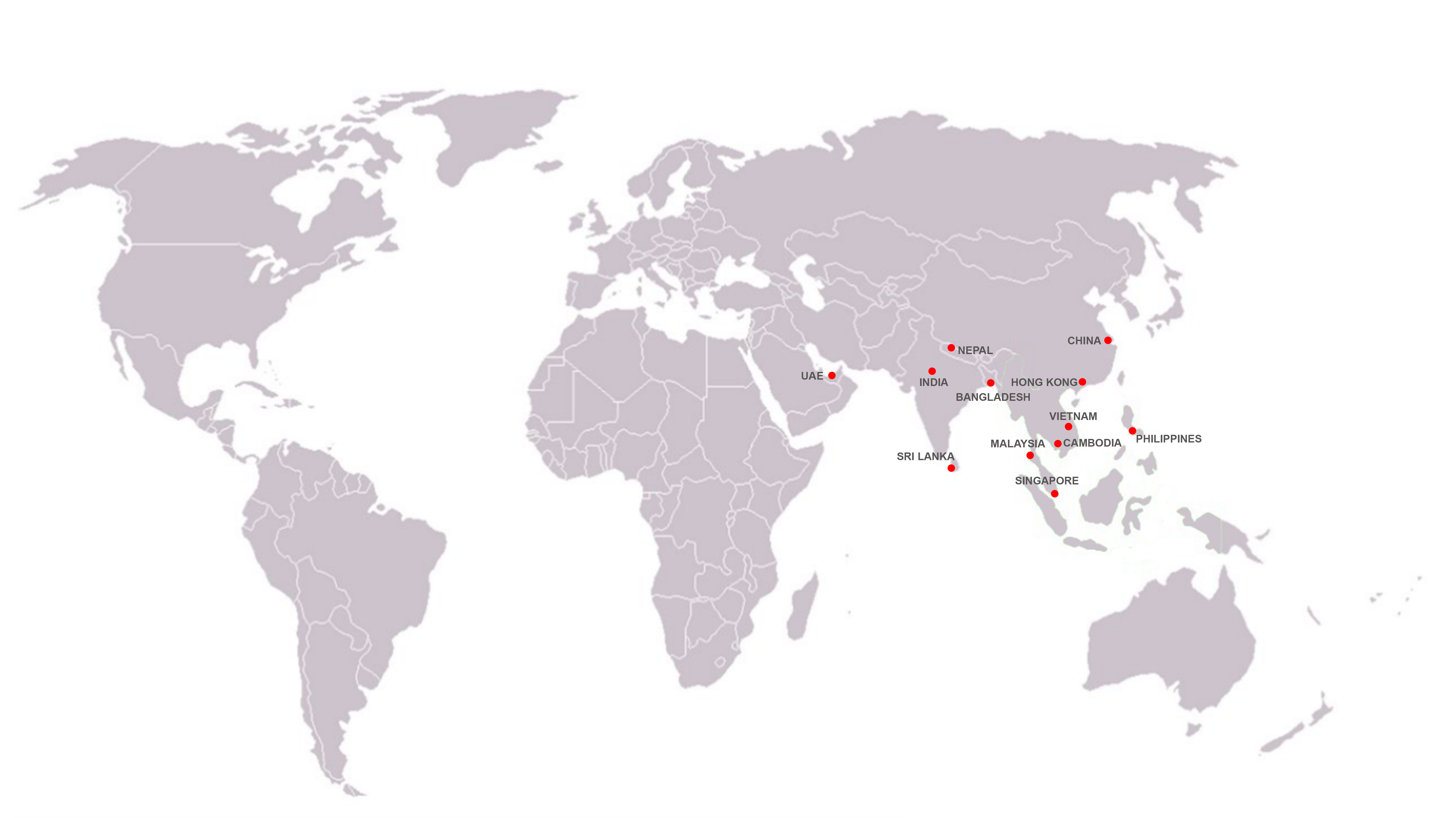 International Reach Map